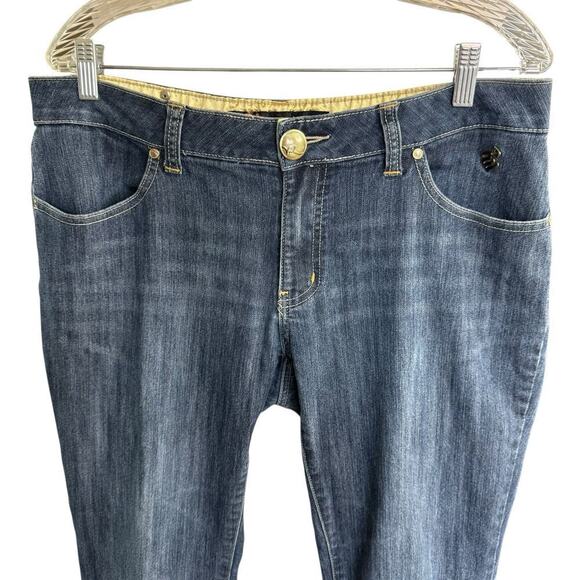 Vtg Rocawear Jeans Junior Sz 13 Y2K Embroidered Grunge Preppy Prep Streetwear - Picture 2 of 12